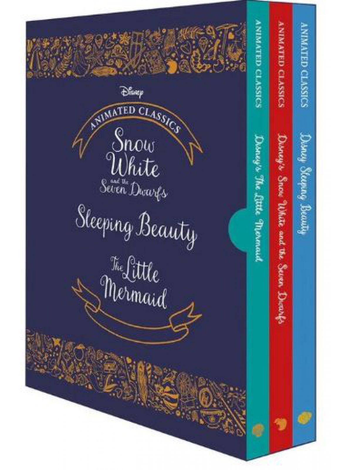 DISNEY ANIMATED CLASSICS SLIPCASE: SNOW WHITE & THE SEVEN DWARFS  SLEEPING BEAUTY  THE LITTLE MERMAI