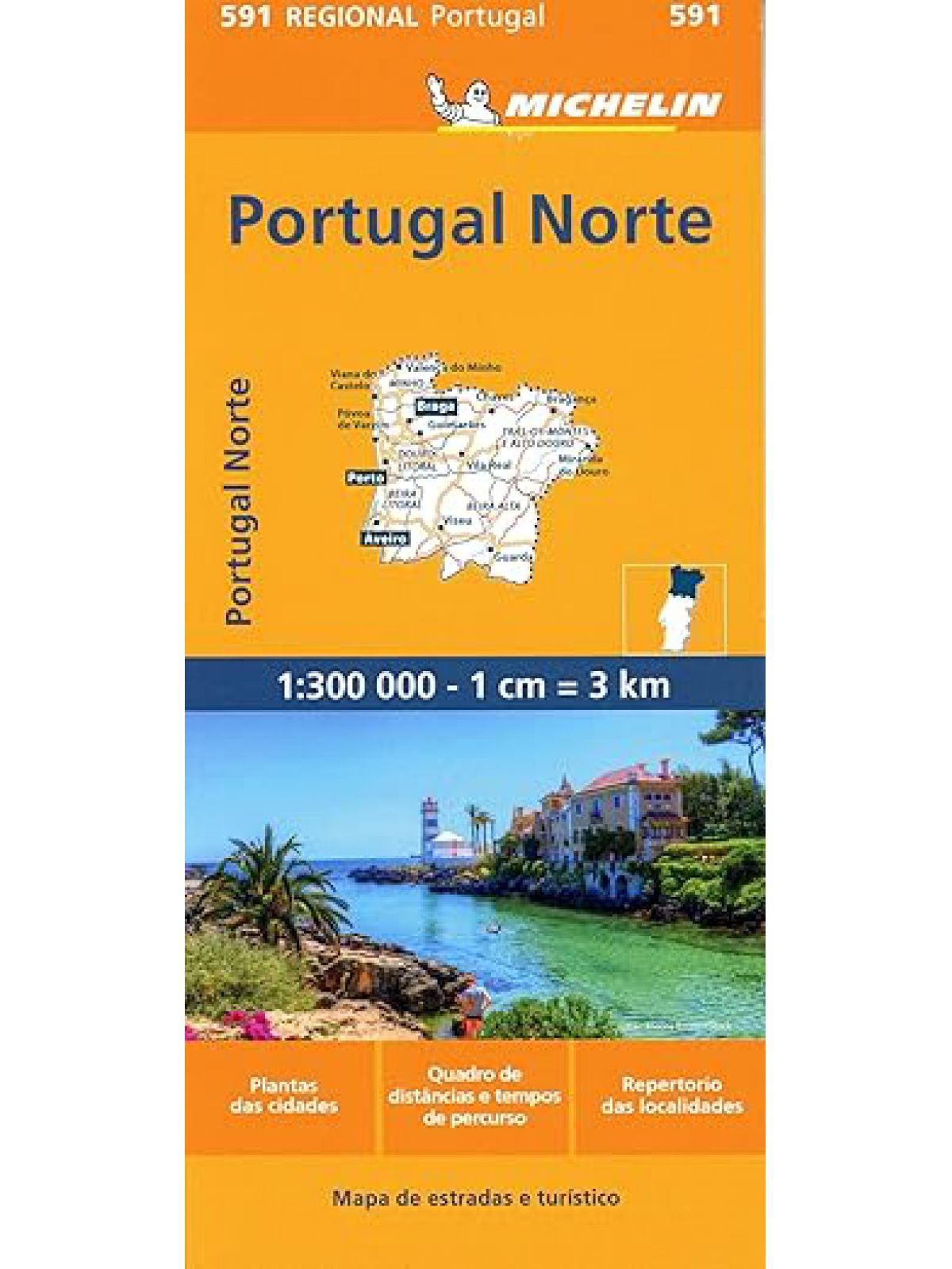 PORTUGAL NORTH MAP 591
