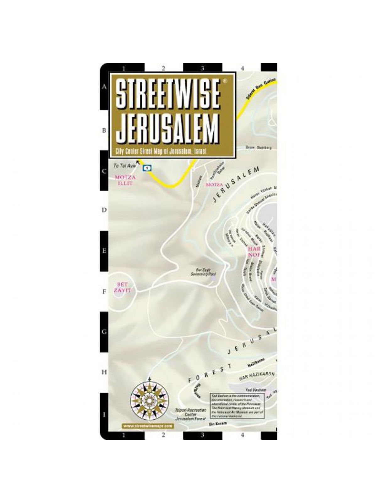 JERUSALEM MICHELIN MAP