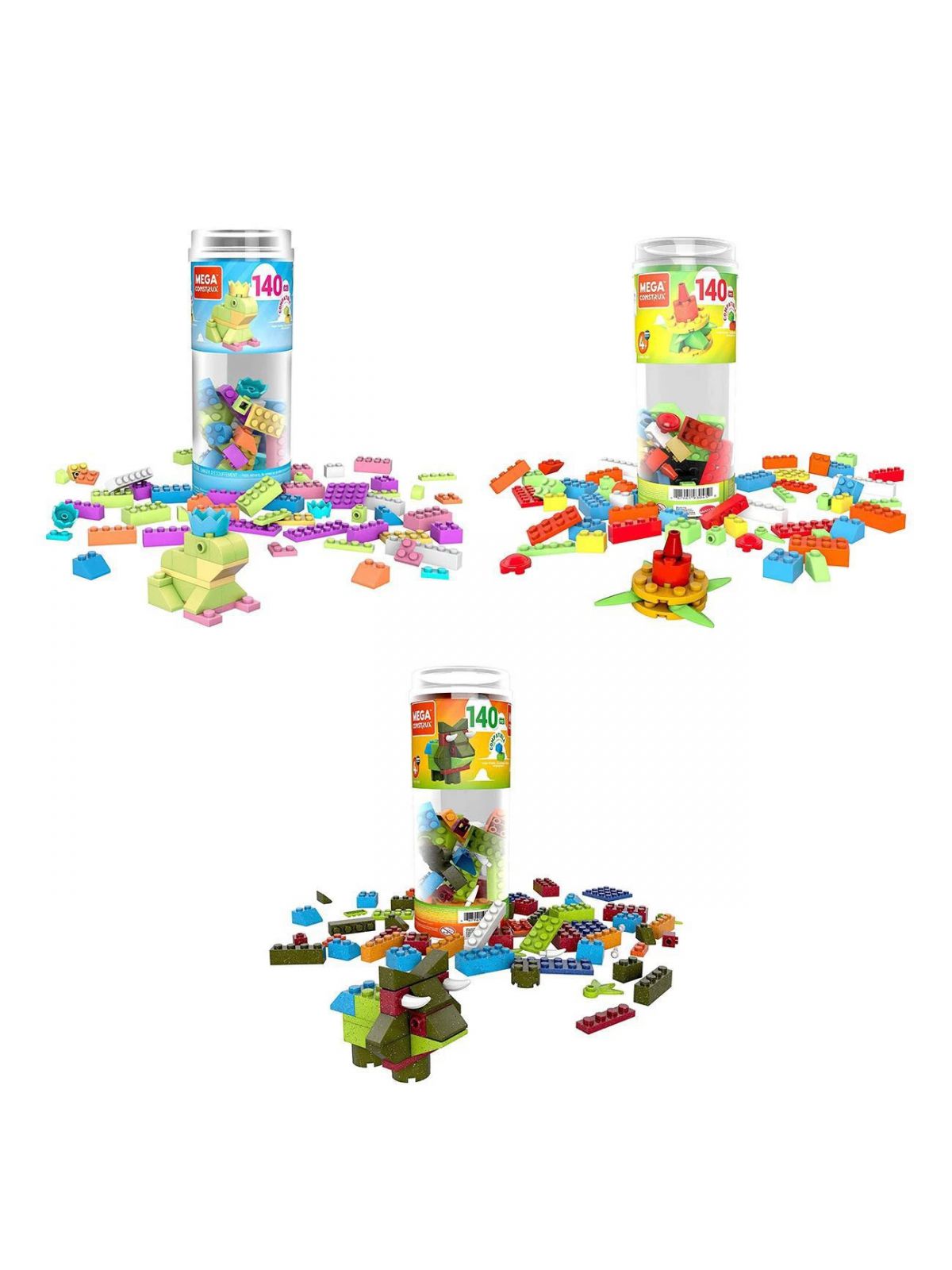 מגה קונסטרוק – מארז 140 חלקים