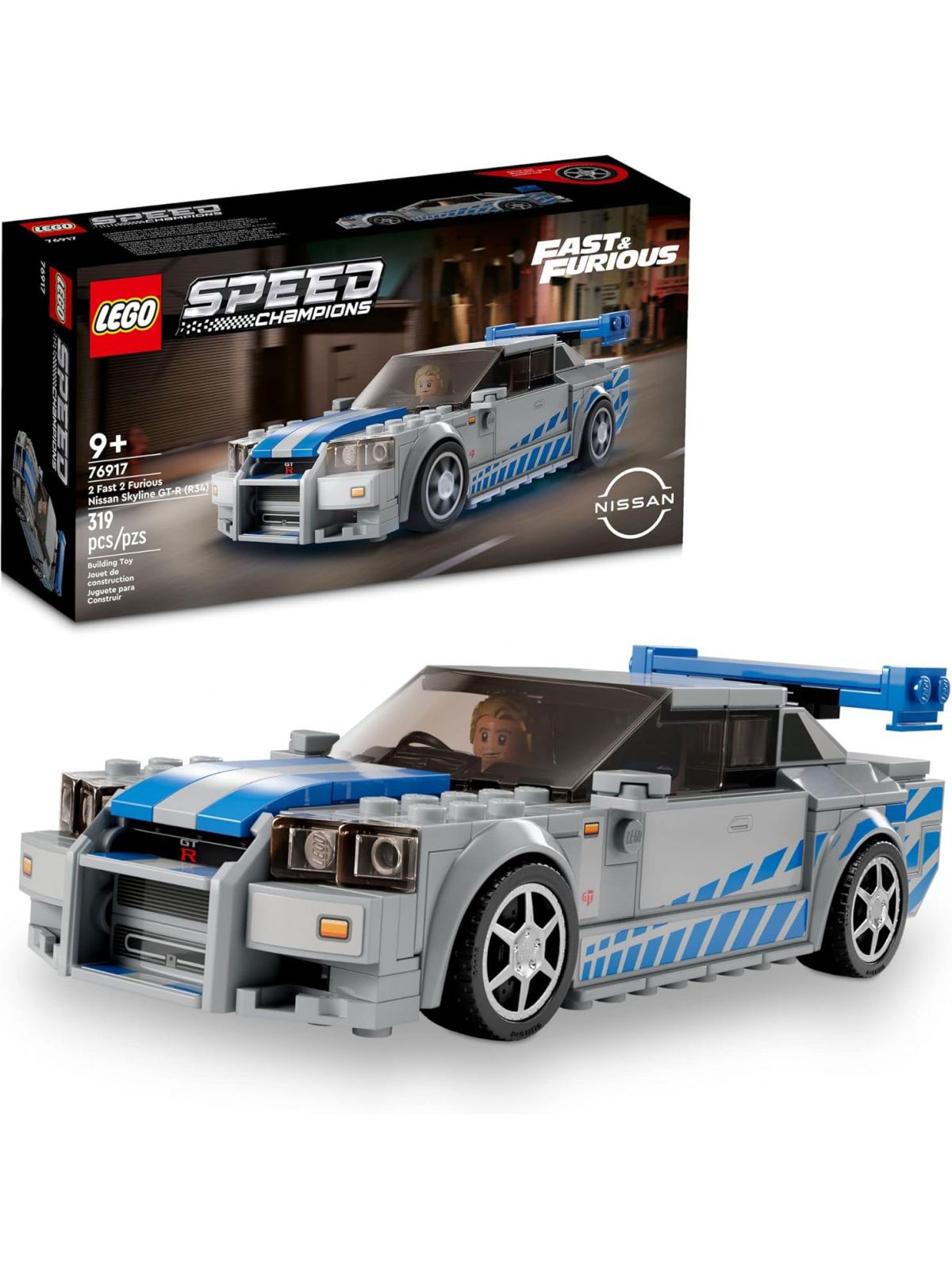 מהיר ועצבני לגו Nissan Skyline GT-R Lego Speed Champions 76917