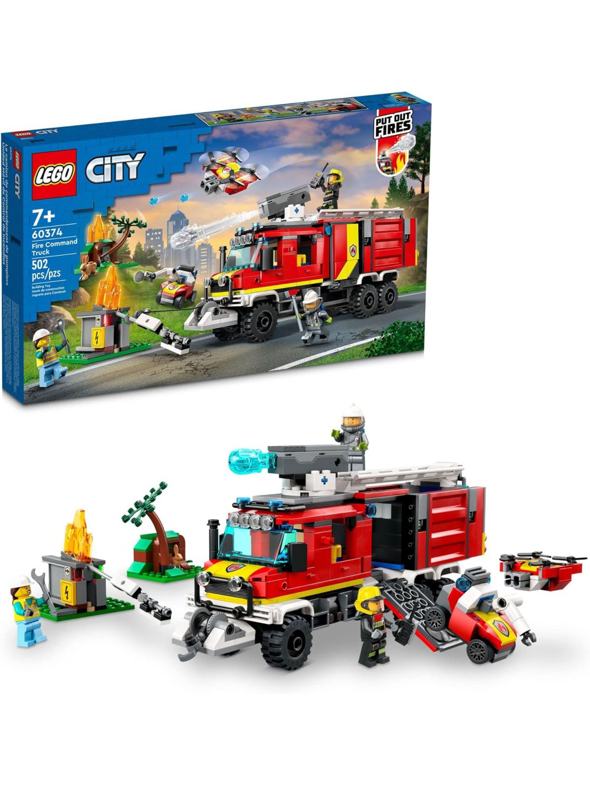 משאית פיקוד מכבי אש לגו סיטי 60374 LEGO City
