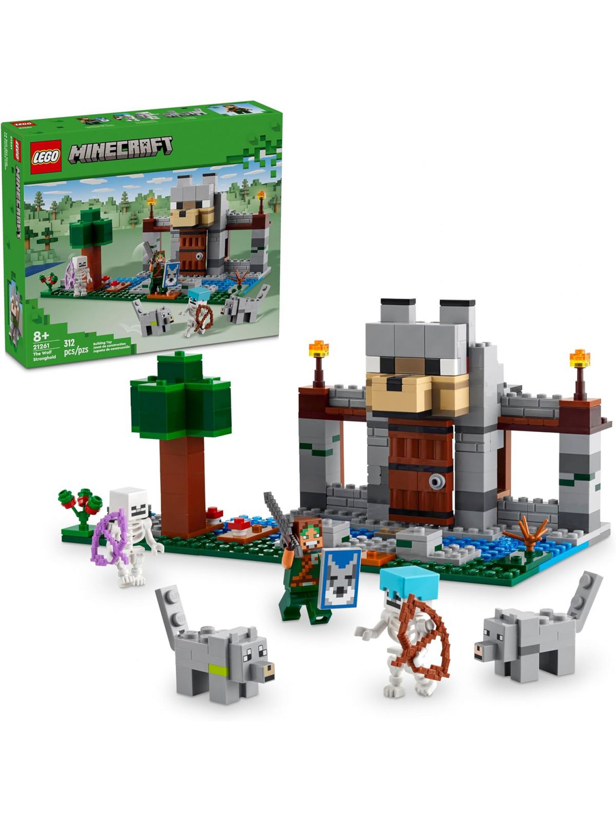 מבצר הזאבים לגו Lego Minecraft 21261