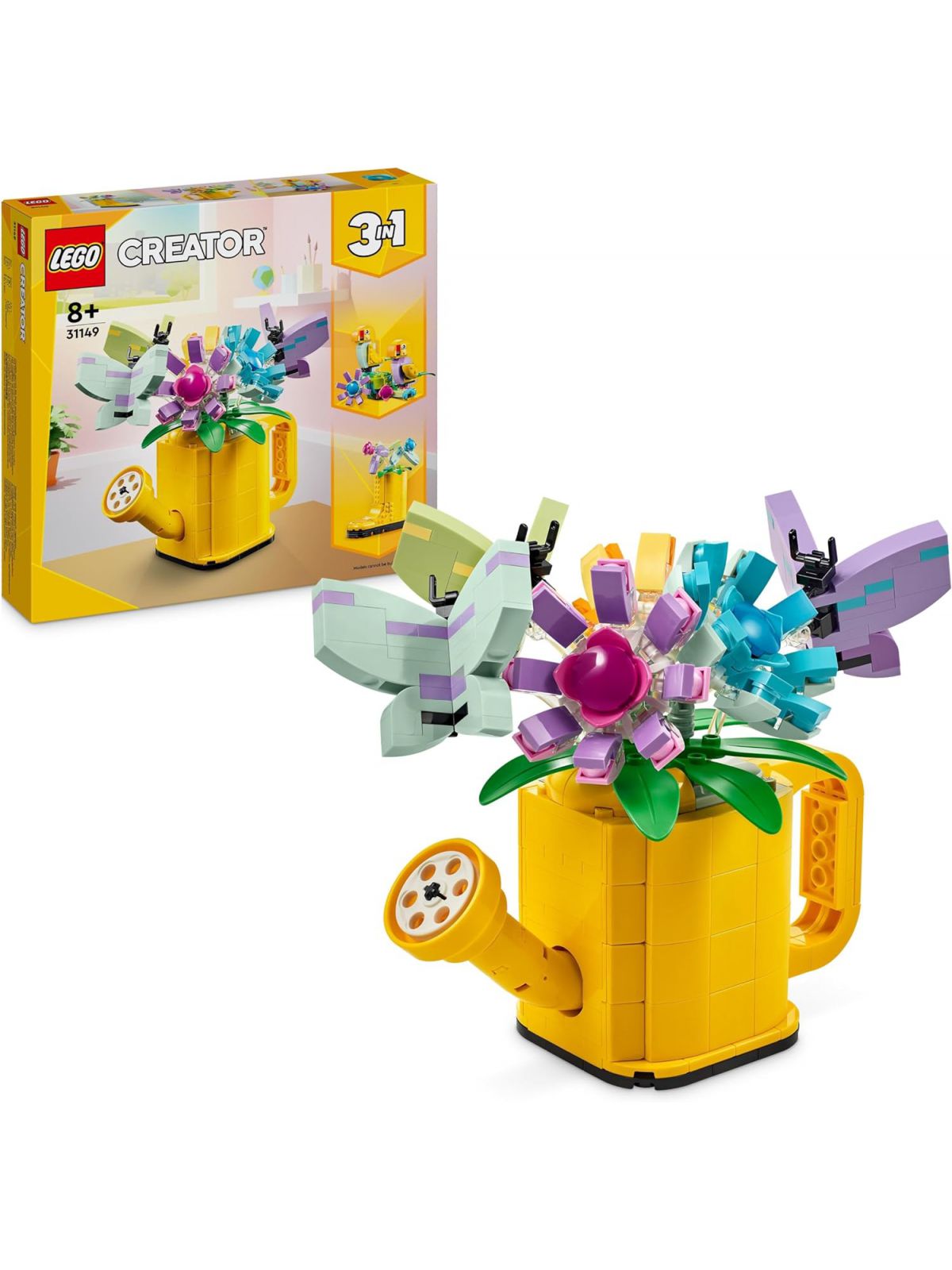 3 ב-1 פרחים במזלף לגו LEGO Creator 31149