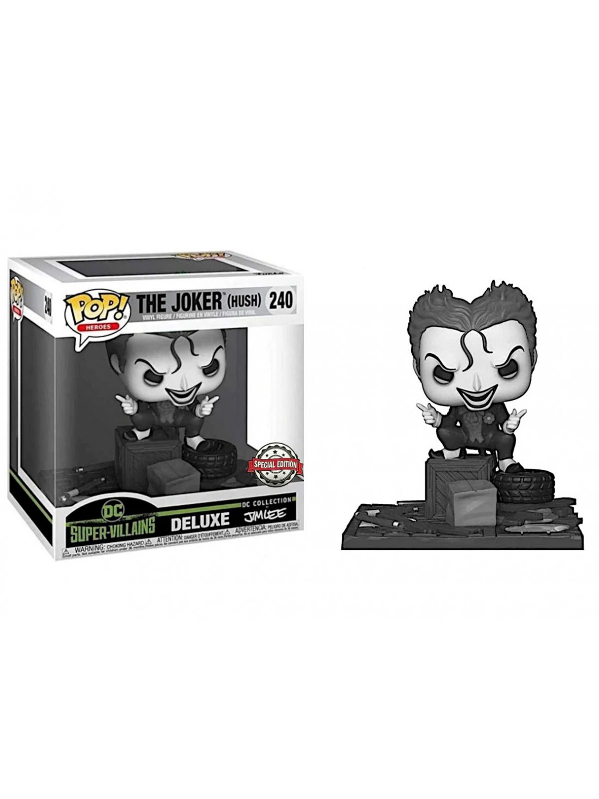 פופ דלוקס הגוקר קולקציית ג’ים לי בשחור-לבן - Funko Pop! DC Super-Villains