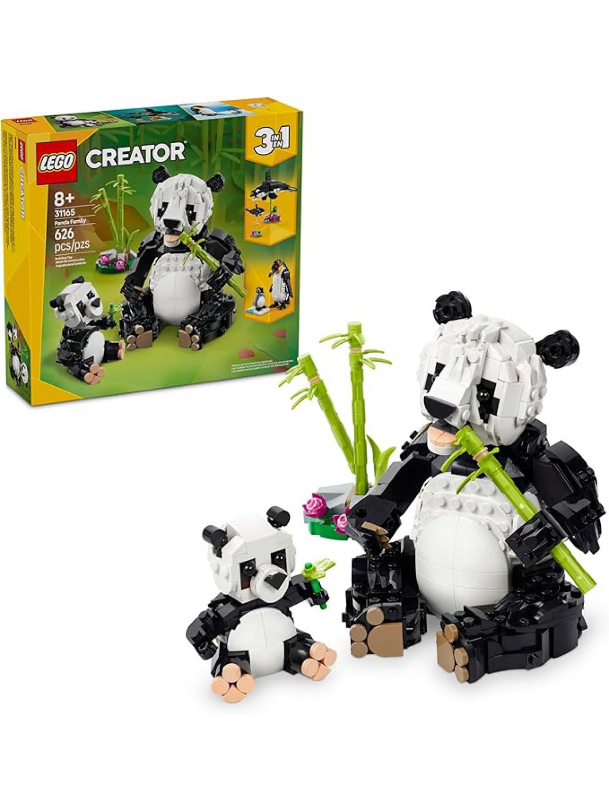 משפחת דובי הפנדה 3 ב 1 לגו LEGO Creator 31165