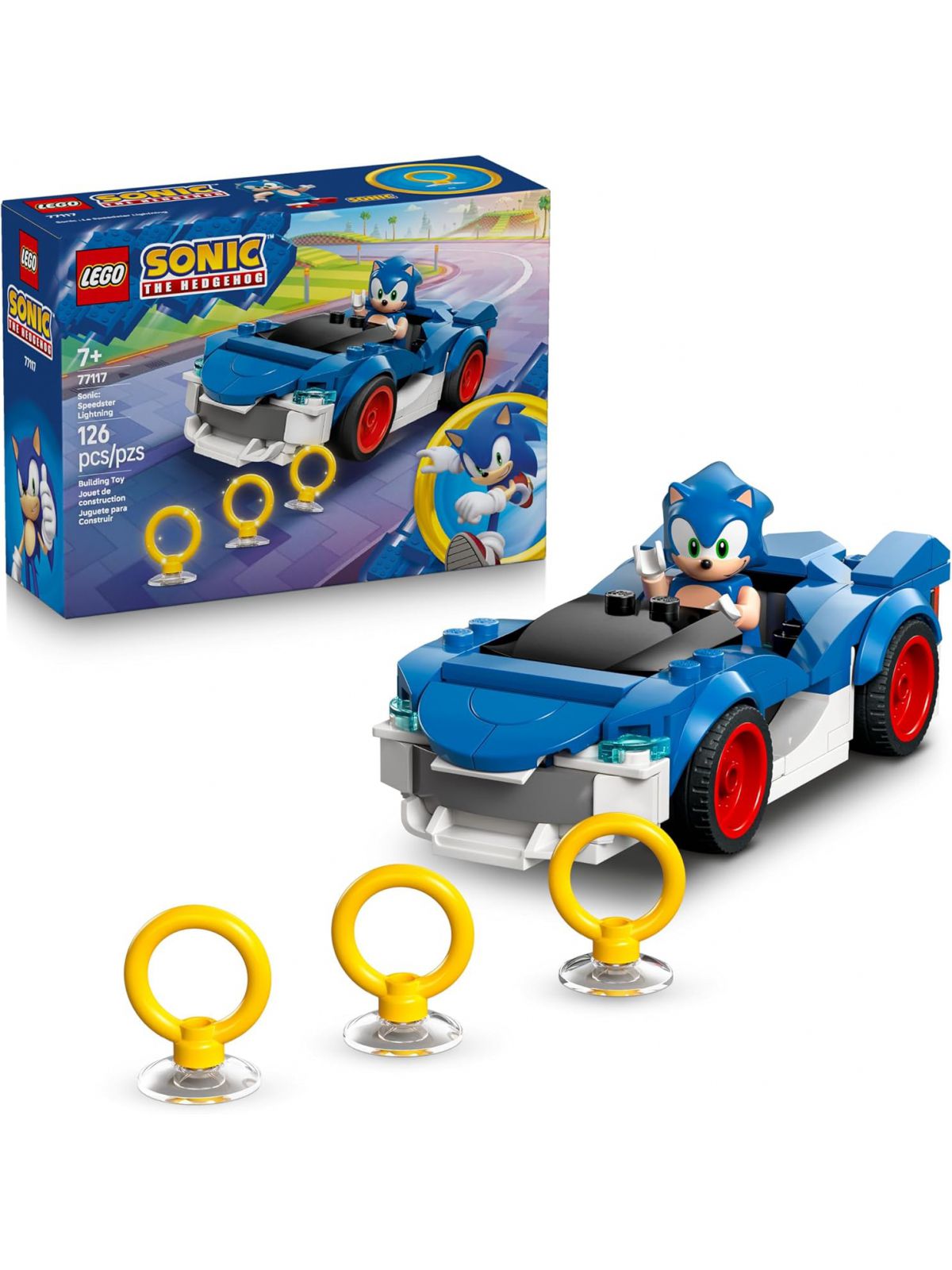 מכונית ספידסטר לייטנינג סוניק לגו Lego Sonic the Hedgehog 77117
