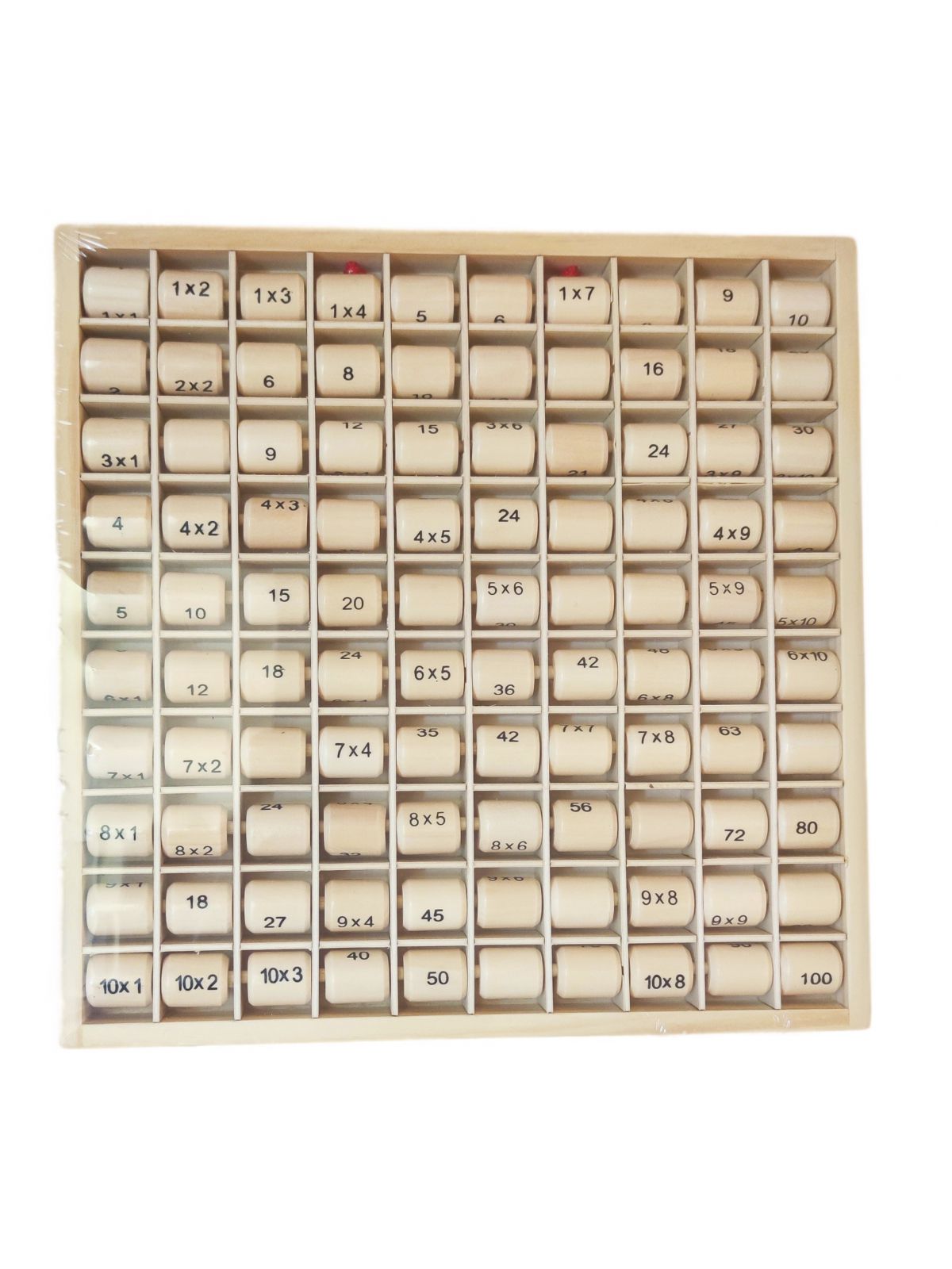 לוח הכפל מעץ