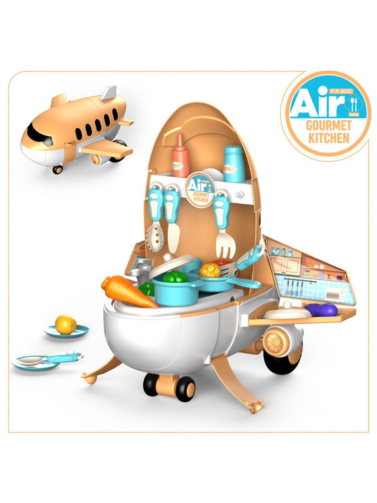 מטוס מטבח גורמה ערכת משחק