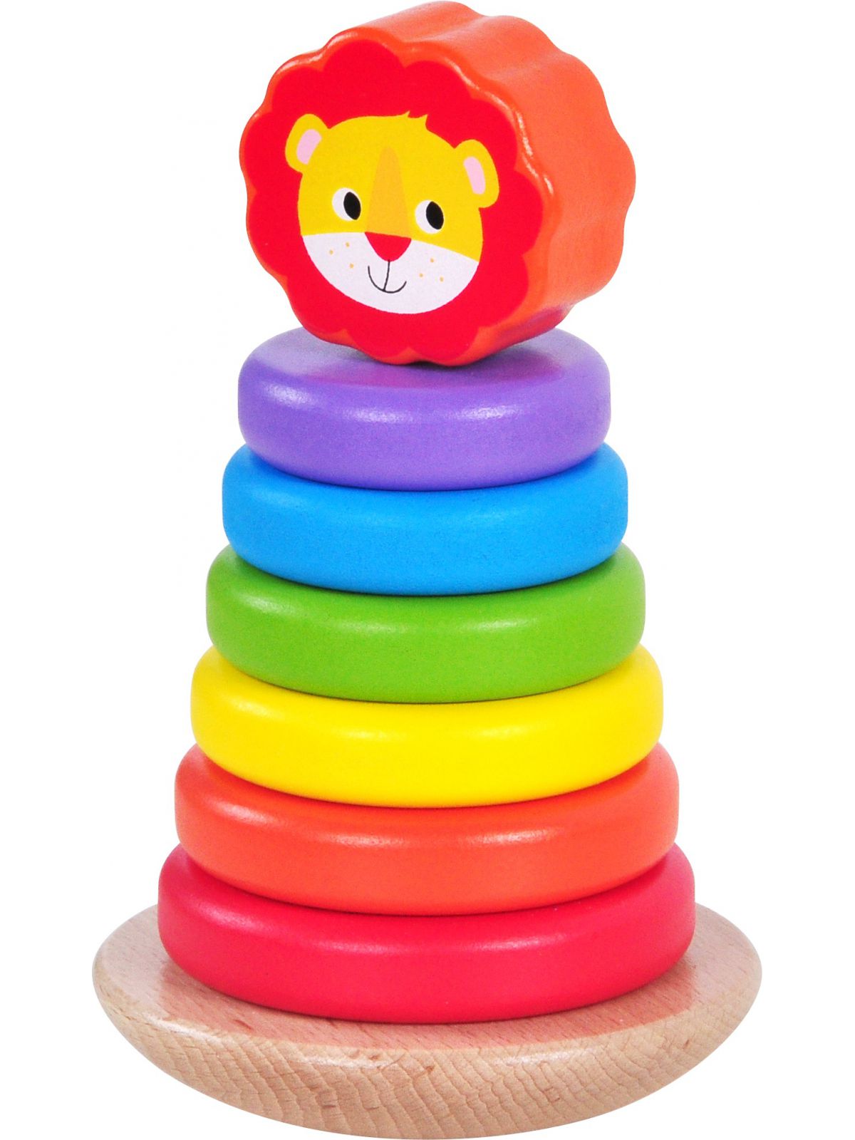 מגדל טבעות אריה עץ