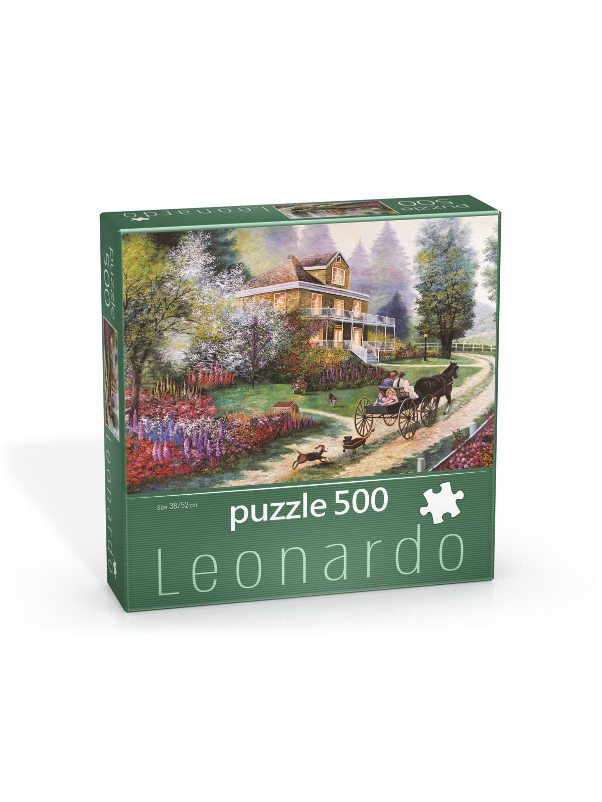 פאזל טיול כרכרה בגן הפורח 500 חלקים