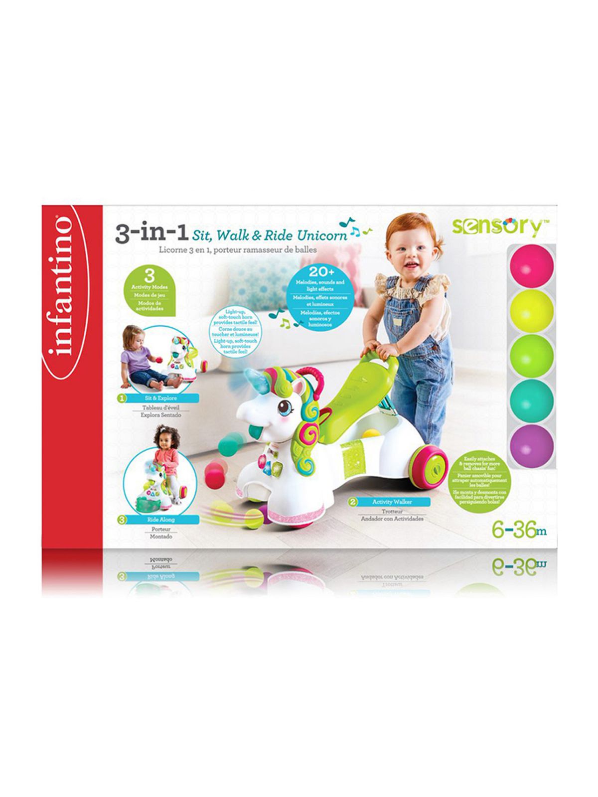 הליכון ביבמה חד קרן כדורים - אינפנטינו