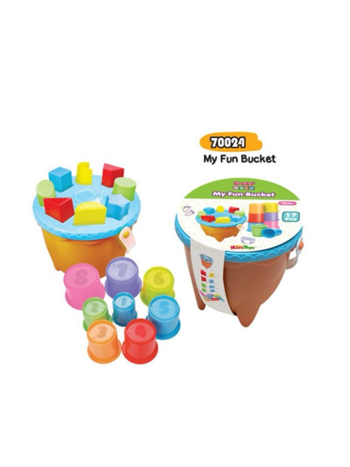 דלי התאם הצורות 17 חלקים