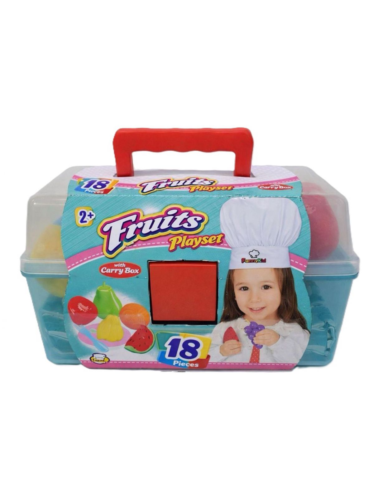 סט פירות בארגז נשיאה 18 חלקים