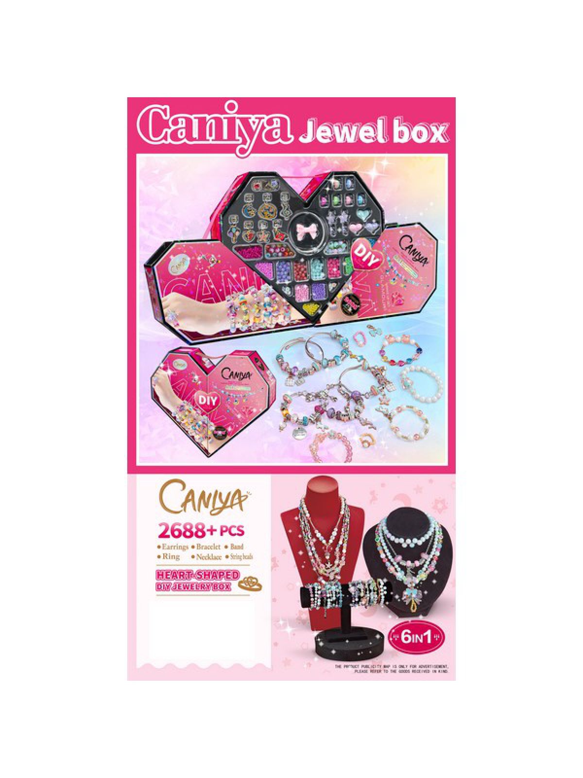 ערכת יצירה DIY לתכשיטים בצורת לב