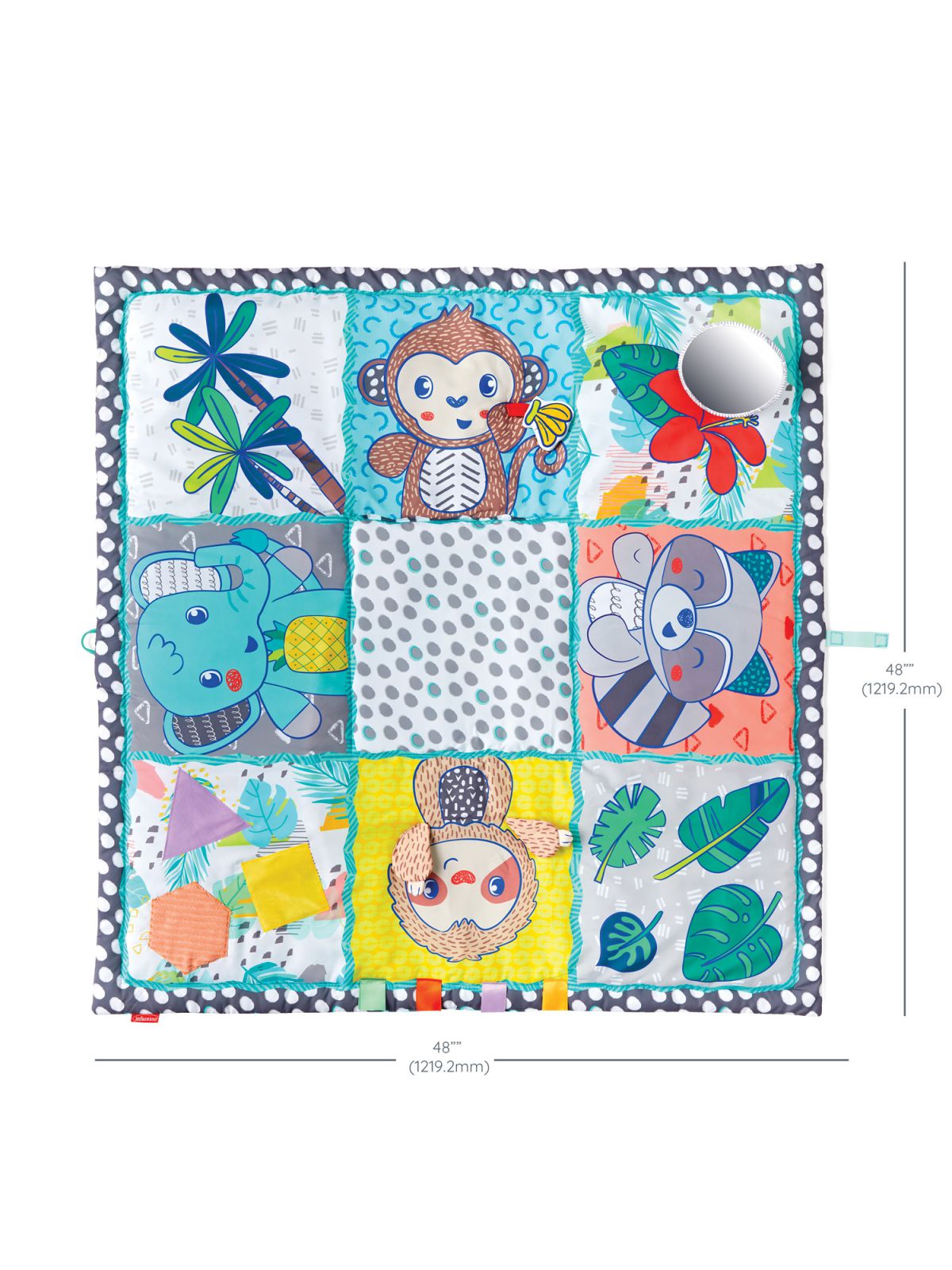 משטח פעילות מרובע חיות ותחושות