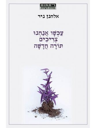 עכשו אנחנו צריכים תורה חדשה