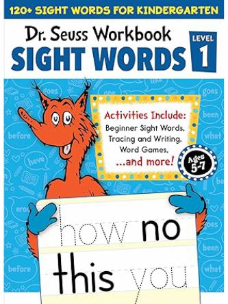 DR SEUSS SIGHT WORDS LEVEL 1 WORKBOOK