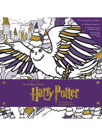 HARRY POTTER WINTER AT HOGWARTS COLORING BOX SET
