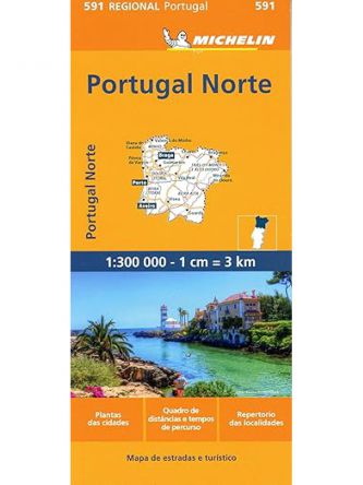 PORTUGAL NORTH MAP 591