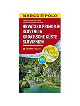 CROATIAN COAST AND SLOVENIA MARCO POLO MAP