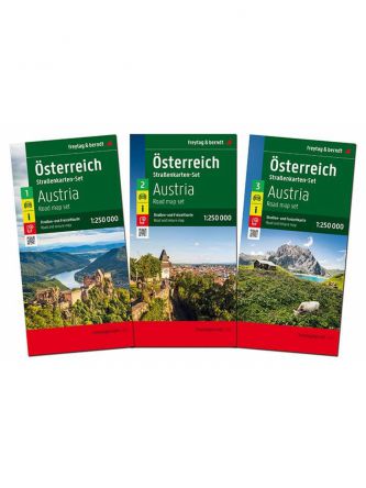 AUSTRIA SET 3 SHEETS FREYTAG MAP