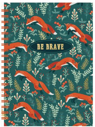 BE BRAVE (FROLICKING FOXES) JOURNAL