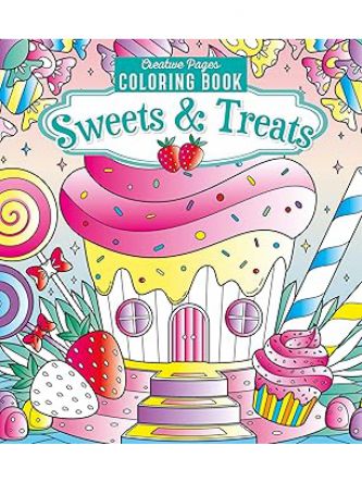 SWEETS & TREATS COLORING BK