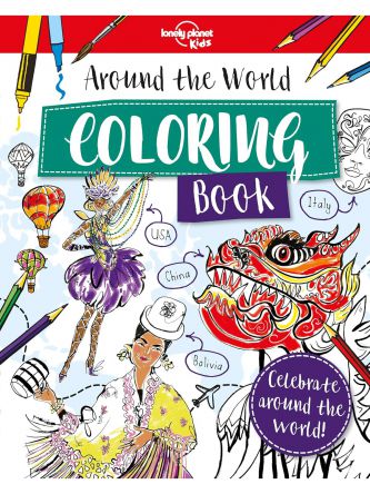 AROUND THE WORLD COLORING BOOK