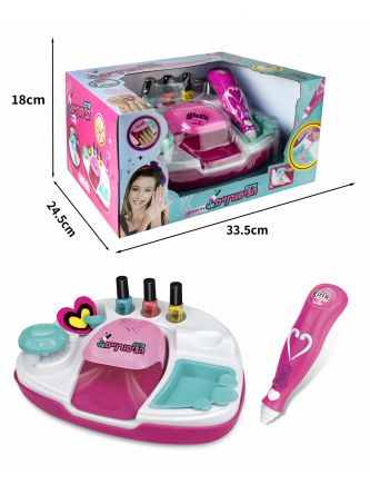 ערכת ציפורניים עם עט נצנצים