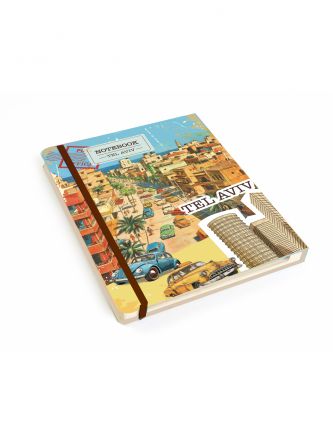 מחברת תל אביב נוף לים וינטג VINTAGE