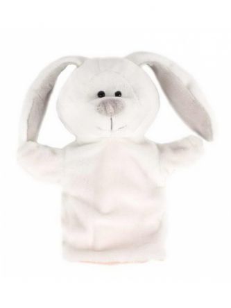 ארנב לבן בובת כף יד