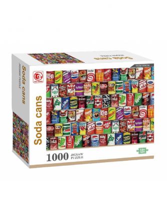 פאזל 1000 חלקים פחיות שתיה