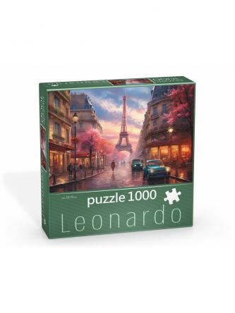 פאזל שקיעה ורודה בפריז 1000 חלקים