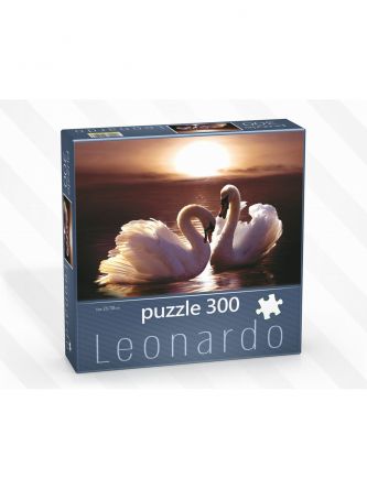 פאזל ברבורים בשקיעה 300 חלקים