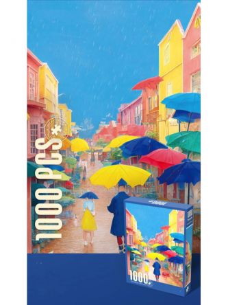 עיירה בגשם פאזל 1000 חלקים